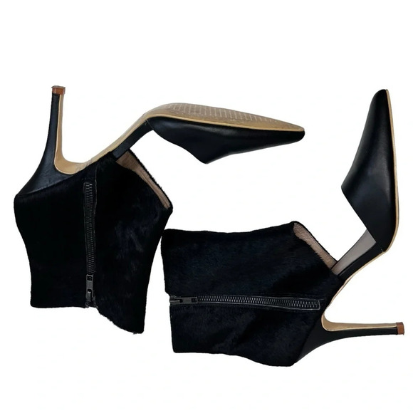 Sol Sana (Revolve) Black Tylar Boot with Cow Hair US 9/EU 40 - Picture 2 of 11